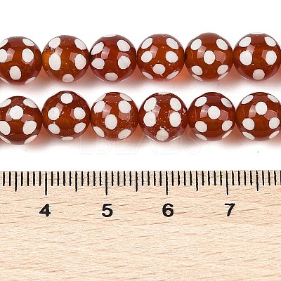 Tibetan Style dZi Beads Strands G-NH0018-E01-01-1