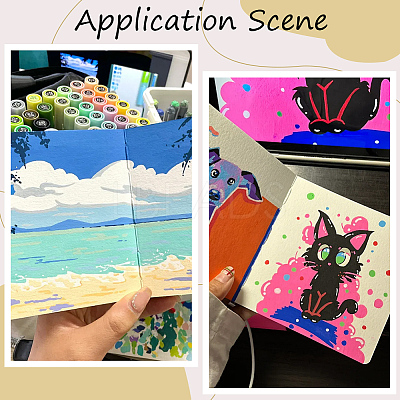 1Pc Portable Art Drawing Sketchbooks AJEW-SP0004-28A-01-1