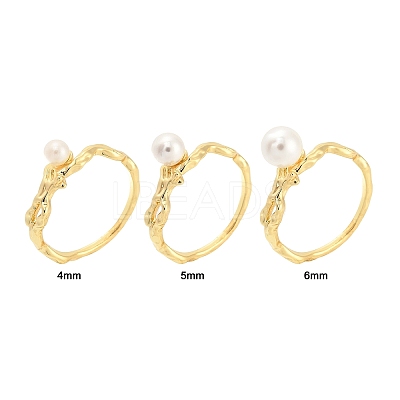 Brass Finger Ring Settings LS-KK-G518-05G-1