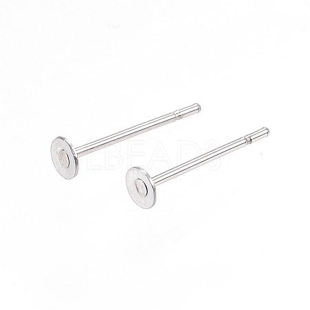 Tarnish Resistant 304 Stainless Steel Stud Earring Findings STAS-D448-088P-3mm-1