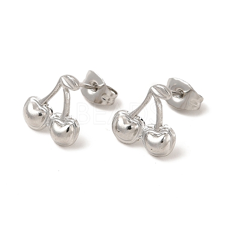 304 Stainless Steel Stud Earrings for Women X-EJEW-I281-40P-1