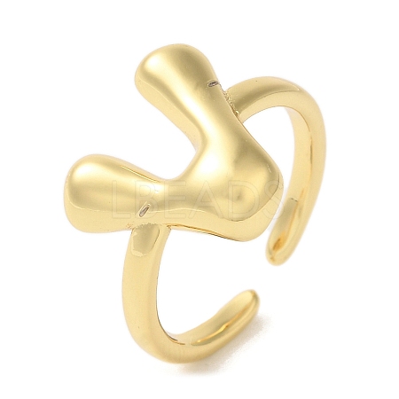 Brass Open Cuff Rings RJEW-U008-06V-G-1