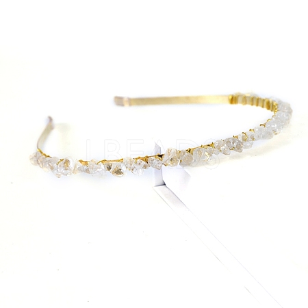Natural Quartz Crystal Hair Bands PW-WGC1C33-28-1