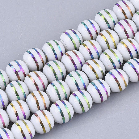 Electroplate Glass Beads Strands EGLA-S177-06A-04-1