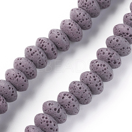 Natural Lava Rock Beads Strands G-F671-01A-15-1