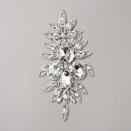 Brass Rhinestone Appliques DIY-WH0308-541B-1