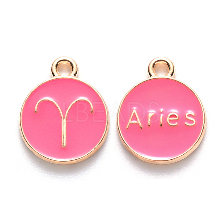 Alloy Enamel Pendants ENAM-S124-01B-03A-1