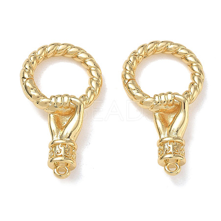 Hand Brass Spring Gate Rings KK-CBA50B0-27G-1