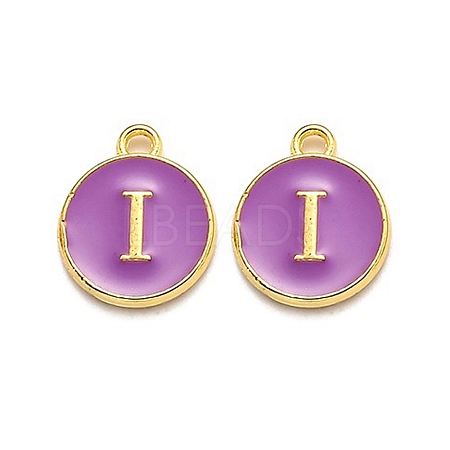 Golden Plated Alloy Enamel Charms LS-ENAM-Q437-12I-1