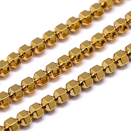 Electroplate Non-magnetic Synthetic Hematite Beads Strands G-I095-01-1