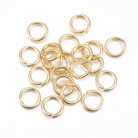304 Stainless Steel Open Jump Rings X-STAS-H558-03G-1