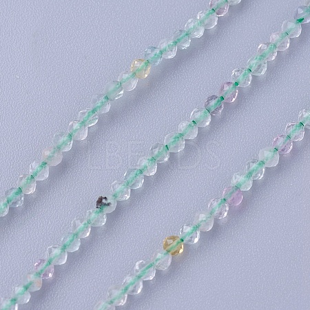Natural Fluorite Beads Strands G-F619-01-3mm-1