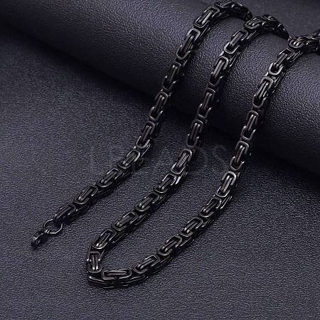 Stainless Steel Byzantine Chains Necklaces for Men FS-WG56795-131-1