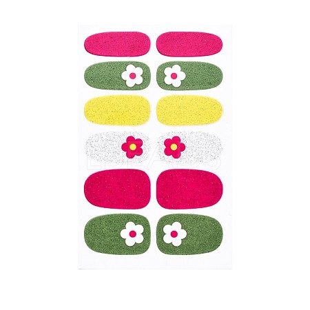 Flower Series Full Cover Nail Decal Stickers MRMJ-T109-WSZ491-1