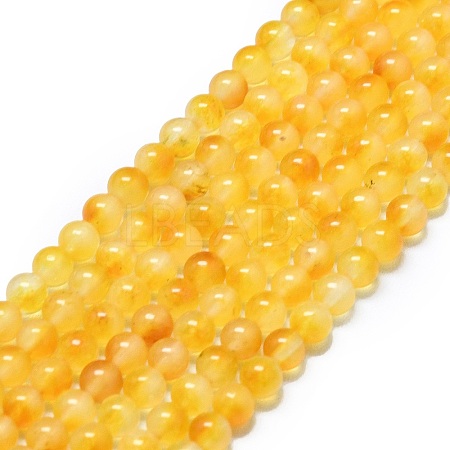Natural Malaysia Jade Beads Strands G-L645-C01-4mm-27-1