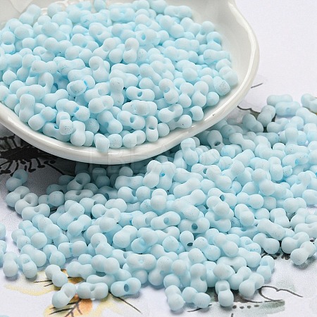 Macaron Color Opaque Frosted Glass Seed Beads SEED-K009-12B-11-1