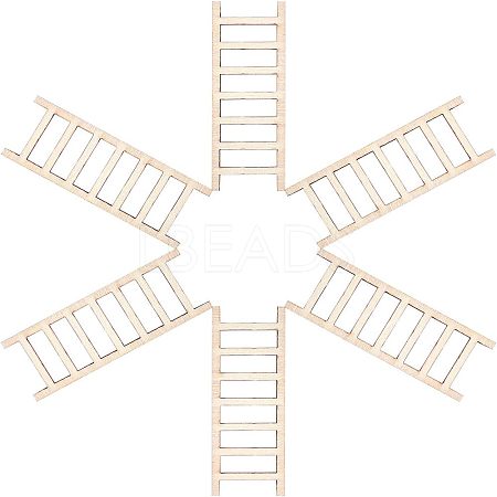 Ladder Unfinished Wooden Ornaments WOOD-WH0100-31-1