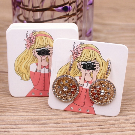 Square Paper Earring Display Cards CDIS-C004-02B-1