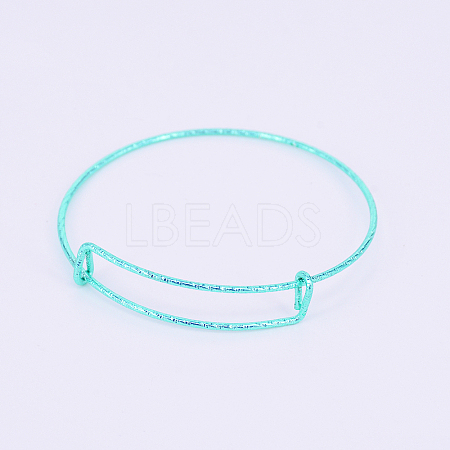 Adjustable Iron Bangle Making BJEW-TAC0004-02J-1