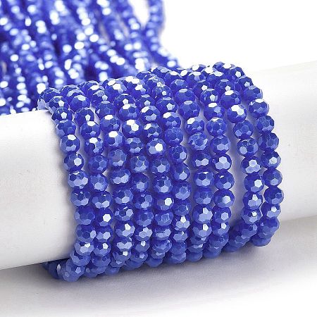 Electroplate Opaque Glass Beads Strands EGLA-A035-P3mm-A07-1