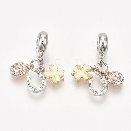 Alloy European Dangle Charms X-MPDL-S066-077-1