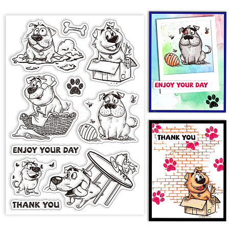 Custom PVC Plastic Clear Stamps DIY-WH0448-0693-1