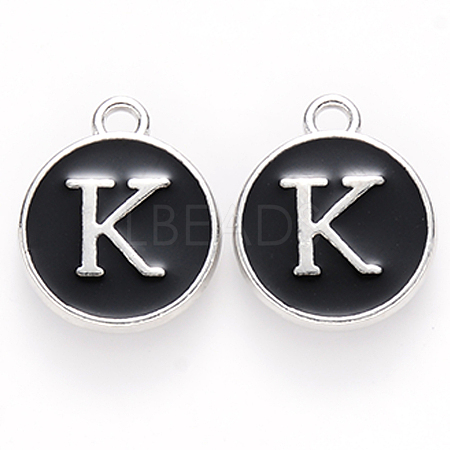 Platinum Plated Alloy Charms LS-ENAM-S118-02K-P-1