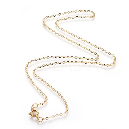 Brass Cable Chain Necklaces SW028-G-NF-1