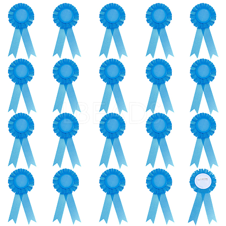 20Pcs Polyester Ribbon Brooches JEWB-CP0001-56B-1