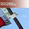 Plastic Flagpole Mounting Rings Set FIND-WH0053-24-6
