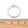 S925 Sterling Silver Adjustable Letter Rings for Women RJEW-M068-01P-O-3