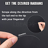 250Pcs Plastic Simulated Animal Whiskers for Crafts Needle Felting DIY-WH20050-10-5