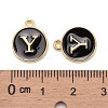 Golden Plated Alloy Charms X-ENAM-S118-02Y-3