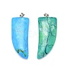 Synthetic Turquoise Pendants G-L516-22-2