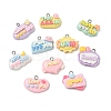 Opaque Resin Pendants RE-CBA392A-04P-1