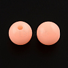 Round Opaque Acrylic Beads X-SACR-R866-6mm-06-1