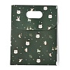 Christmas Themed Pattern Rectangle Kraft Paper Flip Bags CARB-L008-02S-02-4