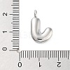 Rack Plating Brass Balloon Letter Pendants KK-C050-01P-J-3