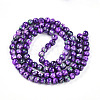 Baking Paint Glass Beads Strands DGLA-N003-8mm-A07-2