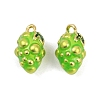 Brass Enamel Charms KK-L231-21G-05-1