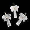 Natural Quartz Crystal Carved Pendants G-C282-04A-1