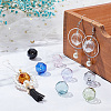   10Pcs 10 Colors Transparent Handmade Blown Glass Globe Beads GLAA-PH0002-54-2