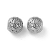 304 Stainless Steel Rhinestone European Beads STAS-A092-10G-P-1