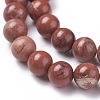 Natural Red Jasper Beads Strands G-F348-02-10mm-3
