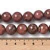 Natural Rhodonite Round Bead Strands G-J302-10-12mm-01-2