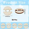 1 Set 1-Hole Wood Buttons BUTT-CY0001-16C-2