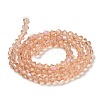Transparent Electroplate Glass Beads Strands LS-GLAA-F029-4mm-D15-2