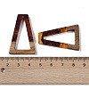 Resin & Wood Pendants WOOD-F015-10G-3