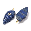 Natural Lapis Lazuli Carved Pendants G-H357-04G-08-3