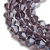 Transparent Electroplate Glass Beads Strands EGLA-A039-T3mm-A04-3
